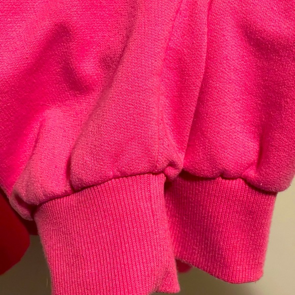 Garage Pink Cropped Zip Up Hoodie - Picture 4 of 5